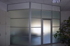 pareti mobili alluminio e vetro